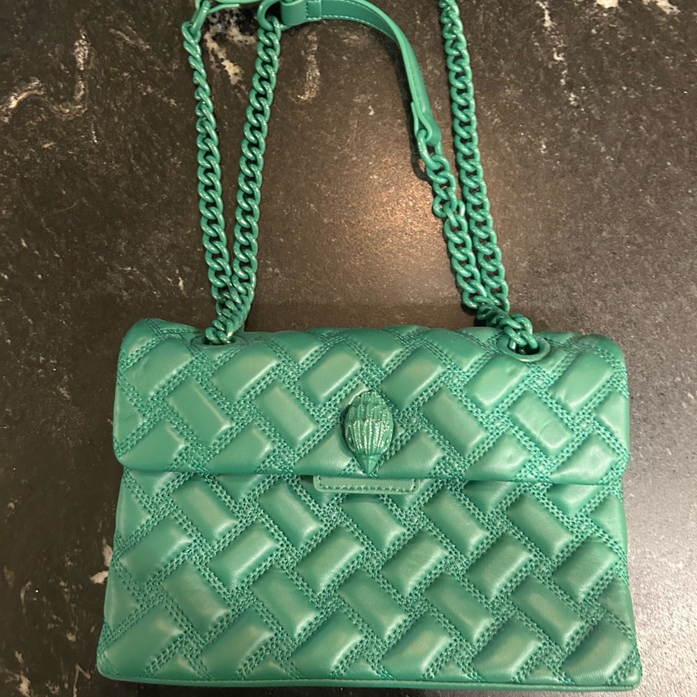 Elegant Teal Quilted Women's Bag